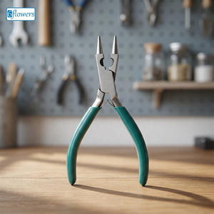Pince à rosaires professionnelle |   Pince à bec rond pour la fabrication de bijoux, idéale pour la perlage, le filage et la création de boucles, au prix de gros - Product Image 4