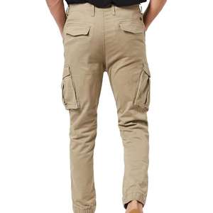 กางเกงคาร์โก้ผู้ชายพิมพ์โลโก้ตามสั่ง เป็นมิตรกับสิ่งแวดล้อม ระบายอากาศได้ดี เอวกลาง ทรงตรง สีพื้น ผ้ายืดผสมสแปนเด็กซ์/คอตตอน - Product Image 4