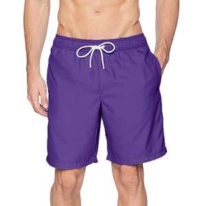 Traje de Baño para Hombre de Color Sólido, Shorts de Playa de Secado Rápido, Ligeros y Transpirables, con Cordón Ajustable en la Cintura - Product Image 1