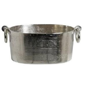 Seau à glace en argent de haute qualité pour champagne avec support en colonne, décoration d'intérieur, bac à vin pour barman ou présentation sur comptoir de mariage - Product Image 4