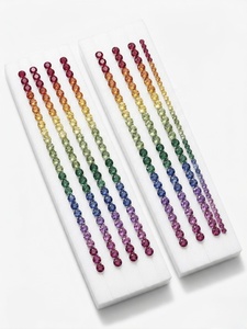 Saphir arc-en-ciel naturel multi-couleurs certifié IGI, taille brillant rond, pour la fabrication de bijoux de luxe, 2 mm - Product Image 5