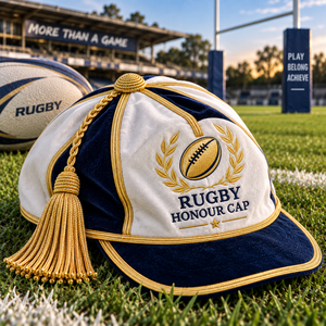 Casquette de rugby en coton premium, broderie 3D personnalisée, réglable, unisexe, pour récompenses sportives, célébrations de championnats, reconnaissance d'équipe - Product Image 5