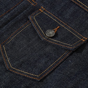 Veste en jean bleu classique pour homme MANWA, col rabattu, simple boutonnage, délavée, 100 % coton, manches classiques, style workwear, hiver - Product Image 6