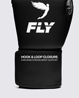 Gants de boxe RTS Black Fly, cuir de vachette véritable de haute qualité, logo personnalisé, imperméables, séchage rapide, protection UV, ajustables