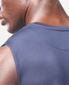 Camiseta sin mangas de algodón transpirable de alta calidad Unisex Drop-Shoulder OME Graphic Plain Oversized Shirt Custom Running 3D Spandex - Product Image 6