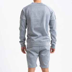 Men Casual Sports Summer Tracksuit Short Sleeve T-Shirts Shorts 2-Piece Crew Neck Quick-Dry Breathable Cotton Workout <b>Twin</b> <b>Set</b> - Product Image 4