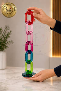 <b>Resin</b> link chain wall decor Customization <b>resin</b> Chain links big size and <b>clear</b> colors multi colors <b>resin</b> big links available - Product Image 6