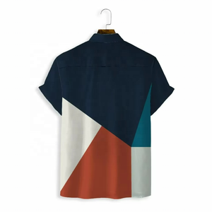 เสื้อเชิ้ตฮาวายแฟชั่นผู้ชาย ดีไซน์ลำลองสำหรับวันหยุดพักผ่อน เสื้อเชิ้ตชายหาดติดกระดุม พิมพ์ลายเต็มตัว เสื้อเชิ้ตออกแบบเอง ขายส่ง - Product Image 3