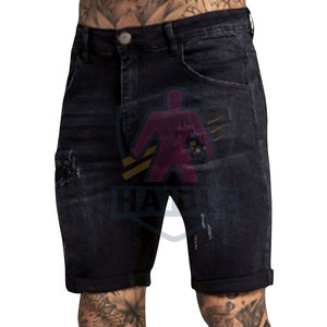 กางเกงยีนส์ขาสั้นผู้ชายสไตล์ล่าสุดปี 2026 ผลิตตามสั่ง ระบายอากาศได้ดี เป็นมิตรกับสิ่งแวดล้อม บริการ OEM สีพื้น ผลิตในปากีสถาน - Product Image 5