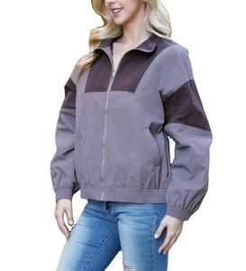 Chaqueta Cortavientos de Verano Personalizada de Alta Calidad para Mujer, 100% Nailon, Estilo Hip Hop - Product Image 3