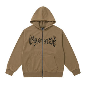 Tissu français 100% coton de haute qualité, couleurs personnalisées, sweats à capuche pour hommes et femmes, imprimés à l'écran, brodés, couleur unie, manches longues - Product Image 6