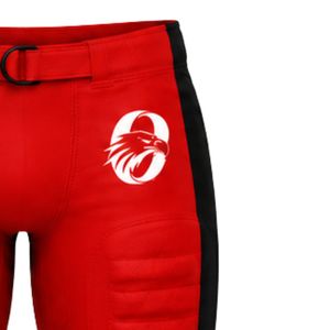 Pantalones Cortos de Fútbol Americano Rojos y Negros, Acolchados, Ligeros, Transpirables, Uniforme Deportivo de Equipo, Ropa Deportiva Cómoda para Juego - Product Image 4
