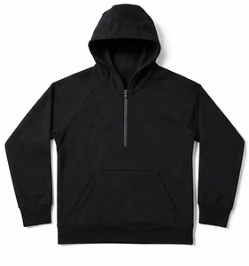 Sweat à capuche unisexe avec fermeture éclair, motif uni, tissu tricoté, teinture unie, impression numérique, 100% coton - Product Image 1