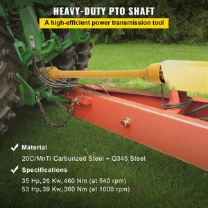 Albero di trasmissione PTO da 1 3/8FT, 6 scanalature, per attrezzi agricoli, serie 4, albero di trasmissione PTO da 39FT 5" - Product Image 2