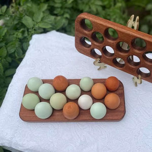 PORTE-OEUFS EN BOIS DE HAUTE QUALITÉ POUR LA CUISINE DE LA FERME et l'utilisation du marché Ustensiles de cuisine Plateau à œufs pour garder les œufs en sécurité - Product Image 1