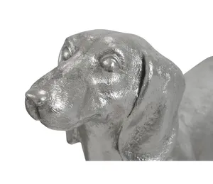 Sculpture d'animal en métal élégante faite à la main, figurine d'animal en métal de luxe au style premium, décoration moderne, sculpture polie moderne - Product Image 3