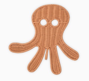 Décoration murale en rotin tressé en forme d'animal pour coin bébé, style bohème, suspendue, sûre pour les enfants - Product Image 2
