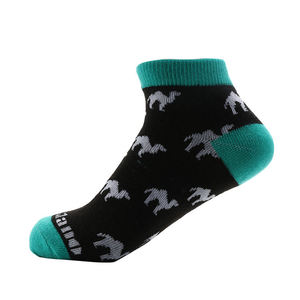 Men's Gray Ankle <b>Socks</b> Solid Knitted Cotton Daily Wear Cuff Logo - Product Image 4