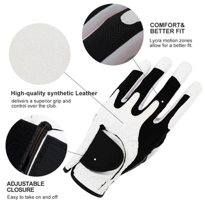 Gants de golf en cuir sur mesure de qualité supérieure, nouveau design, impression de logo personnalisé pour hommes - Product Image 1
