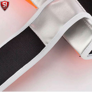 SUMROOS SI Boxing <b>Gloves</b> <b>Silver</b> Orange Leather Adjustable Wrist Strap Durable Protective Comfortable Boxing Sets Training Gear - Product Image 4