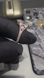 Anillo de Compromiso y Boda Moderno de Oro de 18k con Diamantes Cultivados en Laboratorio Certificados por IGI, Brillantes y Elegantes, Regalo de Joyería para una Especial Ocasión - Product Image 5