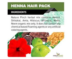 The Forest Herbs Natural Care From Nature, Henna en Polvo Herbal, 500g, Enriquecida con Hierbas Preciosas para el Color del Cabello - Product Image 1