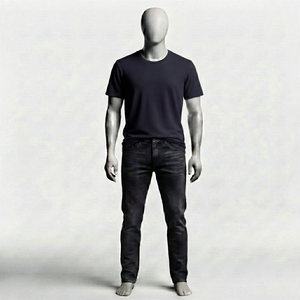 T-shirt noir surdimensionné personnalisé en gros pour hommes, style streetwear, imprimé graphique, manches courtes, en coton - Product Image 6
