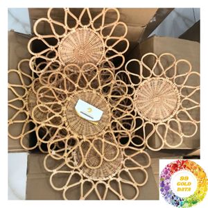 Mantel Individual de Ratán Hecho a Mano, Tapete de Mesa Tejido Natural, Decoración Rústica para Comedor, Hogar, Restaurante y Cafetería Estilo Boho Farmhouse - Product Image 6