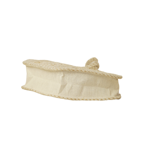 Sac à bandoulière pour femme en jute tressée circulaire artisanale avec sangle tressée nouée, sac de toilette fantaisie trapézoïdal, vente en gros - Product Image 3
