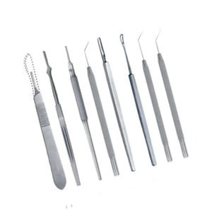 Ensemble complet d'instruments de microchirurgie en acier de classe I, forceps Castroviejo, porte-aiguille, autoclavable, manuel de chirurgie ophtalmique - Product Image 3