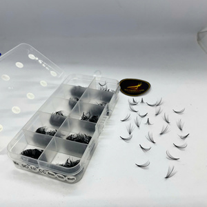 Extensions de cils préfabriquées professionnelles en PBT coréen, volume Mix Tray, longues et naturelles, faites à la main, pour usage polyvalent en salon, Wispy CC, VIETKINGLASH - Product Image 2