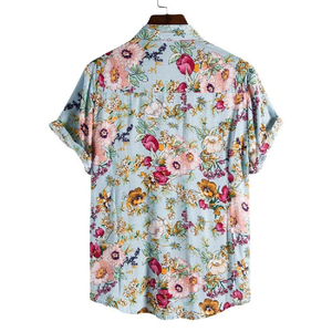 Camisa de playa para hombre, camisa informal con frente abierto, camisa de playa para hombre, ropa con cuello de estilo moderno, camisa de playa para hombre, camisa elegante con cuello de verano - Product Image 3