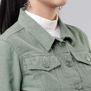 Chaqueta de Mezclilla para Mujer, a Prueba de Viento, Diseño de Logotipo Personalizado, Transpirable, Venta Caliente - Product Image 6