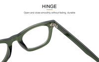 Monture de lunettes Mazzucchelli carrée en acétate italien de qualité supérieure, très demandée