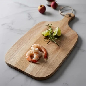Planche à découper en bois d'acacia premium, épaisse, durable, compatible avec les couteaux, finition lisse, avec poignée, pour couper, servir, utilisation en cuisine - Product Image 3
