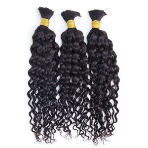 Extensions de cheveux humains indiens Remy en vrac, bouclés, noirs, style tissage crépu, 100g - Product Image 3