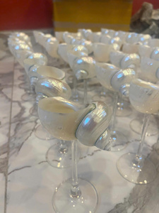 Copa de Vino de Cristal con Conchas Marinas, Artesanía Vietnamita, para Decoración de Mesa, Uso en Bares, Hogar, Cenas y Eventos - Product Image 6