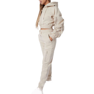 Chándal Deportivo de Invierno para Mujer, Personalizado con Logotipo 2026, Reversible, Ligero, Transpirable, 100% Algodón, OEM - Product Image 1