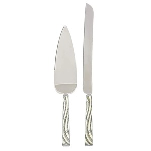 Designer Cake Presentation Set – Premium Stainless Steel <b>Knife</b> & Server for Modern Entertaining - Product Image 2