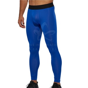 High Quality Men's Fitness <b>Leggings</b> Spandex/Polyester Quick Dry Lightweight <b>Low</b> MOQ Tight Wear with Custom Colors & Logos - Product Image 1
