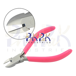 OEM Customizable 130mm Double Leaf Spring Side Cutter PVC Handles Smooth Jaws Lap Joint for Crimping Fishing Jewelry Making DIY - Product Image 1