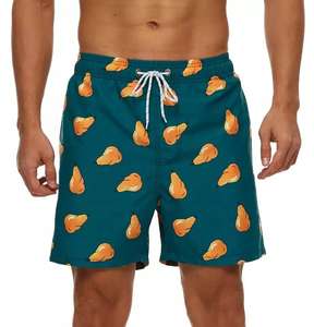 Shorts de plage à imprimé palmier pour hommes, maillots de bain tropicaux légers, collection été, vente en gros OEM, directement de l'usine - Product Image 2