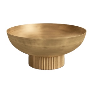 Bol décoratif rond en métal - Product Image 1