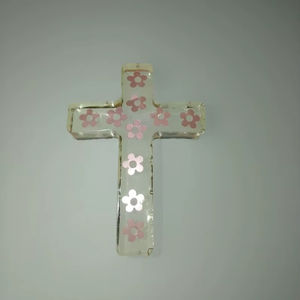 Croix en résine divine, croix de la foi en cristal, croix de bénédiction éternelle, croix en résine à l'éclat sacré - Product Image 1