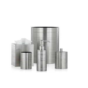 Modern Stainless Steel <b>Bathroom</b> <b>Accessory</b> <b>Set</b> Five Piece Round Easy To Clean For <b>Bathroom</b> - Product Image 1