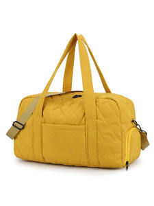 Sac de voyage matelassé en polyester avec fermeture éclair, grande capacité, pliable, sac de week-end pour femme, idéal pour la gym et les voyages - Product Image 4