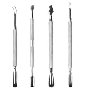 Empujador de Cutículas de Doble Punta de Acero Inoxidable de Alta Calidad, Superficie Angulada, Herramienta de Manicura para el Cuidado de las Uñas, Eliminación Eficaz, Belleza - Product Image 2