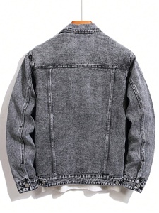 Chaqueta de Mezclilla Transpirable para Hombre, Buena Calidad a Precio Razonable, Impresión de Logotipo Personalizado, Chaqueta de Mezclilla para Hombre - Product Image 2