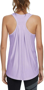 Camisetas sin mangas para mujer, diseño personalizado al por mayor, talla XS, para gimnasio y yoga, parte delantera lisa, servicio de logotipo propio, precio económico, material de tela tejida - Product Image 5