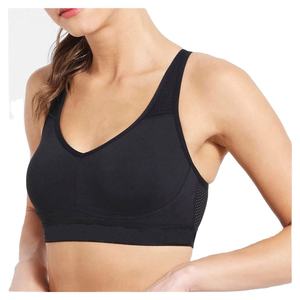 Seamless High for Simple Breathable Four-Way Stretch Women's Gym Yoga Sports Bra with Back Cross Strap and New Colors - Product Image 3